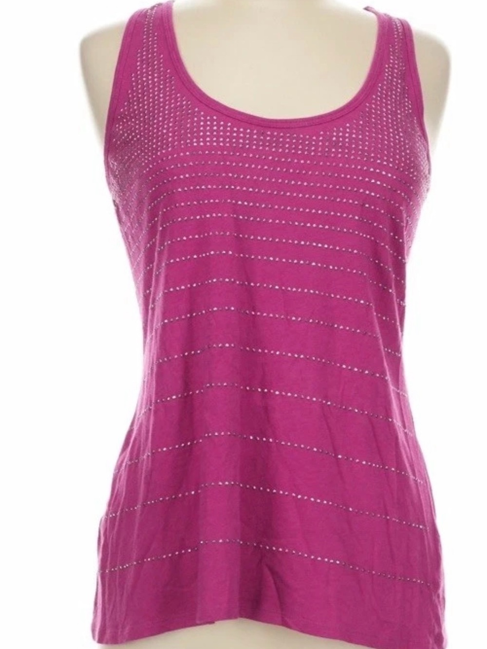 Women’s Express Fuchsia Studded Tank Top Medium